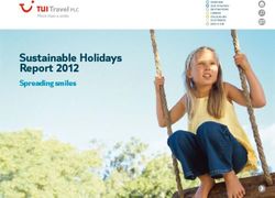 Sustainable Holidays Report 2012 - Spreading smiles