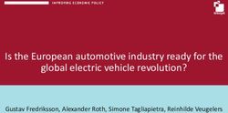 Is the European automotive industry ready for the global electric vehicle revolution? - Gustav Fredriksson, Alexander Roth, Simone Tagliapietra ...