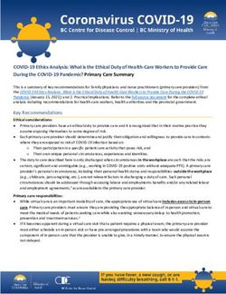 COVID-19 Ethics Analysis: What is the Ethical Duty of Health-Care Workers to Provide Care During the COVID-19 Pandemic? Primary Care Summary