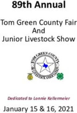89th Annual Tom Green County Fair - And Junior Livestock Show January 15 & 16, 2021 - Texas A&M AgriLife Extension ...