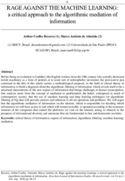 RAGE AGAINST THE MACHINE LEARNING: a critical approach to the algorithmic mediation of - Dialnet