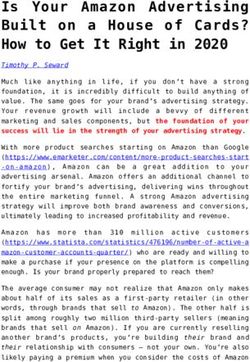 Is Your Amazon Advertising Built on a House of Cards? How to Get It Right in 2020 - CommPRO