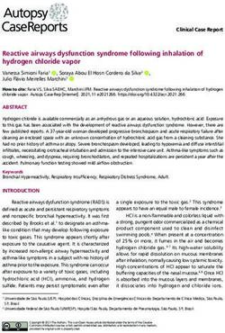 Reactive airways dysfunction syndrome following inhalation of hydrogen chloride vapor