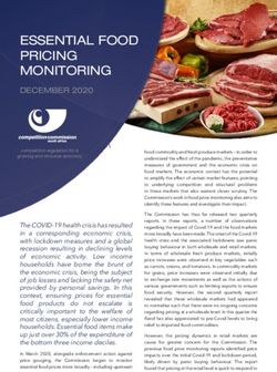 ESSENTIAL FOOD PRICING MONITORING - DECEMBER 2020 - The Competition ...