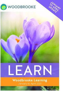 LEARN Woodbrooke Learning - January to April 2021