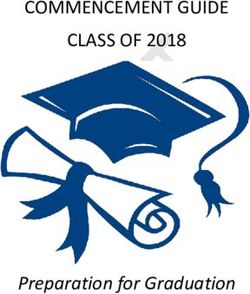 COMMENCEMENT GUIDE CLASS OF 2018 - Preparation for Graduation