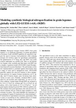 Modeling symbiotic biological nitrogen fixation in grain legumes globally with LPJ-GUESS (v4.0, r10285) - GMD