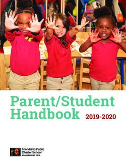 Parent/Student Handbook 2019-2020 - Friendship Public ...