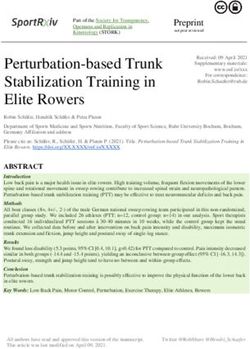 Perturbation-based Trunk Stabilization Training in Elite Rowers