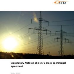 Explanatory Note on Elia's LFC block operational agreement - October 4, 2019