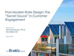 Post-Modern Rate Design: The "Secret Sauce" in Customer Engagement - Ahmad Faruqui, Ph.D. 925-408-0149