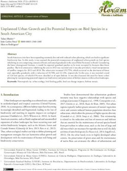 Unplanned Urban Growth and Its Potential Impacts on Bird Species in a South American City - SciELO