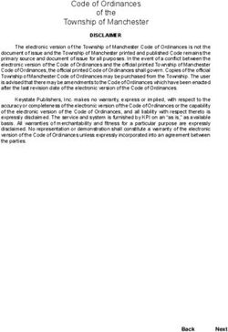 Code of Ordinances of the Township of Manchester