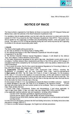NOTICE OF RACE - Ibiza JoySail