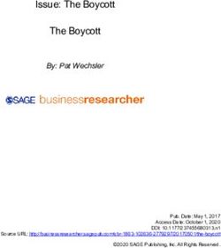 Issue: The Boycott The Boycott - By: Pat Wechsler - SAGE Business Researcher