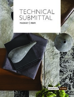 TECHNICAL SUBMITTAL packet | 2021 - Eldorado Stone