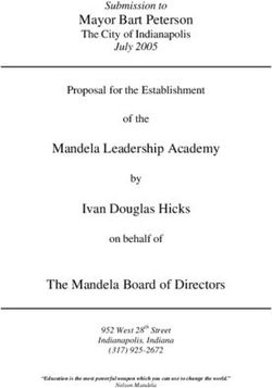 Mayor Bart Peterson The City of Indianapolis