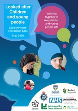 Looked after Children and young people - Care providers' information pack May 2020 - Leicestershire and Rutland ...