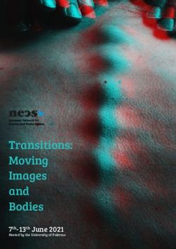 Transitions: Moving Images and Bodies - 7th-13th June 2021 - European Network for Cinema ...