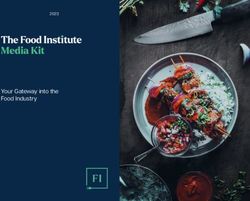 Media Kit Your Gateway into the Food Industry 2023 - The Food Institute