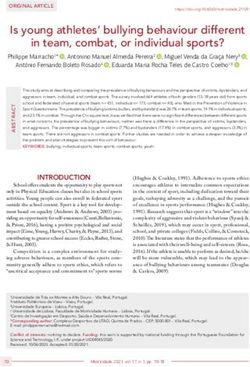 Is young athletes' bullying behaviour different in team, combat, or individual sports?