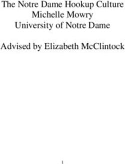 THE NOTRE DAME HOOKUP CULTURE MICHELLE MOWRY UNIVERSITY OF NOTRE DAME ADVISED BY ELIZABETH MCCLINTOCK - SEMANTIC SCHOLAR