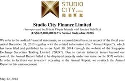 Studio City Finance Limited - (US$825,000,000 8.5% Senior Notes due 2020) - Finanznachrichten