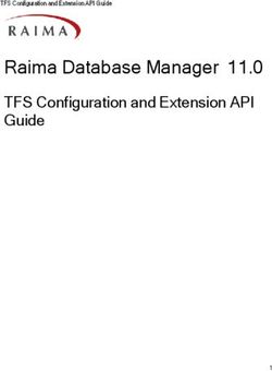 Raima Database Manager 11.0 - TFS Configuration and Extension API Guide TFS Configuration and Extension API Guide