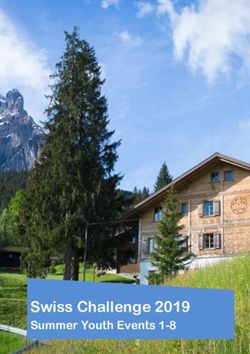 Swiss Challenge 2019 Summer Youth Events 1-8 - World Association of Girl Guides and Girl Scouts