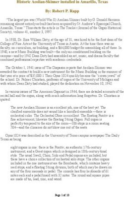 Historic Aeolian-Skinner installed in Amarillo, Texas By: Robert P. Rapp