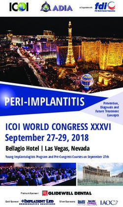 PERI-IMPLANTITIS - International Congress of Oral Implantologists