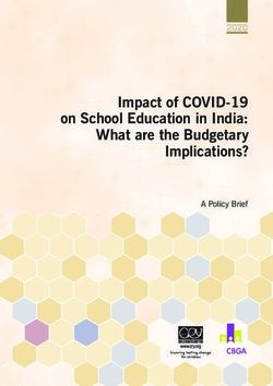 Impact of COVID-19 on School Education in India: What are the Budgetary Implications? 2020 - Centre for Budget ...