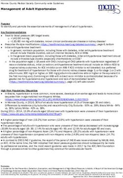 Management of Adult Hypertension - Monroe County Medical ...