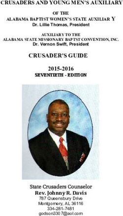 CRUSADER'S GUIDE Dr. Vernon Swift, President - Alabama State Missionary Baptist ...