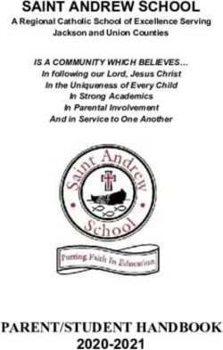 SAINT ANDREW SCHOOL A Regional Catholic School of Excellence Serving