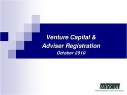 Venture Capital & Adviser Registration - October 2010