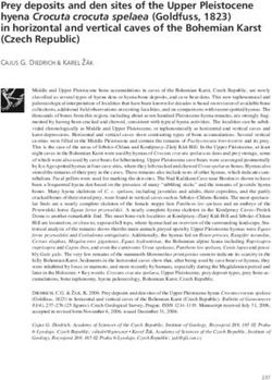 Prey deposits and den sites of the Upper Pleistocene hyena Crocuta crocuta spelaea (Goldfuss, 1823) in horizontal and vertical caves of the ...