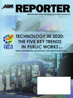 TECHNOLOGY IN 2020: THE FIVE KEY TRENDS - IN PUBLIC WORKS p. 6 INSIDE: ENGINEERING & TECHNOLOGY AND ASSET MANAGEMENT - American Public Works ...