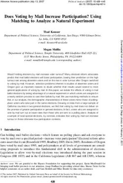 Does Voting by Mail Increase Participation? Using Matching to Analyze a Natural Experiment