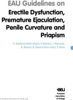 EAU Guidelines on Erectile Dysfunction, Premature Ejaculation, Penile Curvature and Priapism - Uroweb