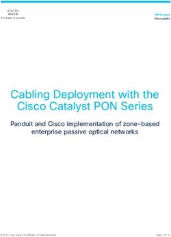 Cabling Deployment with the Cisco Catalyst PON Series - Panduit and Cisco implementation of zone-based enterprise passive optical networks