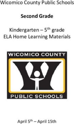 Second Grade Wicomico County Public Schools ELA Home Learning Materials - Kindergarten - 5th grade - Wicomico County ...
