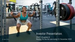 Investor Presentation - COVID-19 update & Results for the full year ended 31 December 2020 - PureGym