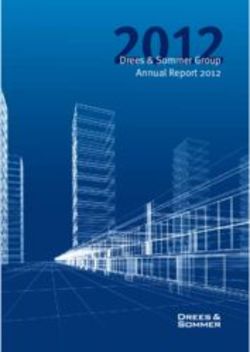 2012 Group operating result 2012 - Drees & Sommer