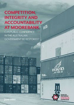 COMPETITION, INTEGRITY AND ACCOUNTABILITY AT MOOREBANK - CAN PUBLIC CONFIDENCE IN THE AUSTRALIAN GOVERNMENT BE RESTORED?