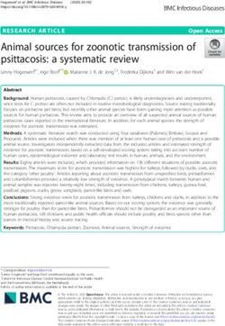 Animal sources for zoonotic transmission of psittacosis: a systematic review - BMC ...