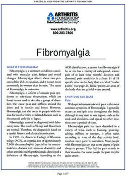 Fibromyalgia www.arthritis.org 800-283-7800 - Robin K Dore MD, Inc.