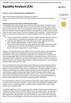 Equality Analysis (EA) - Committee and Member ...