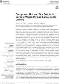 Compound Hot and Dry Events in Europe: Variability and Large-Scale Drivers - EPIC