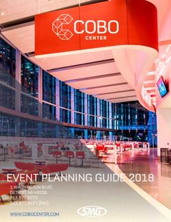 EVENT PLANNING GUIDE 2018 - 1 WASHINGTON BLVD. DETROIT, MI 48226 WWW.COBOCENTER.COM - Cobo Center